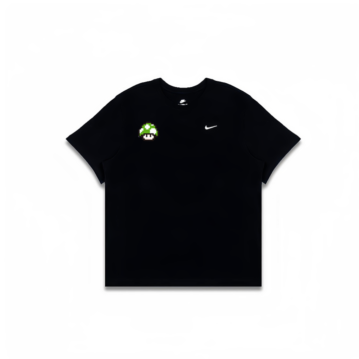Nike Nike T Shirts Men's Black Crew Neck Moderate Straight Fit