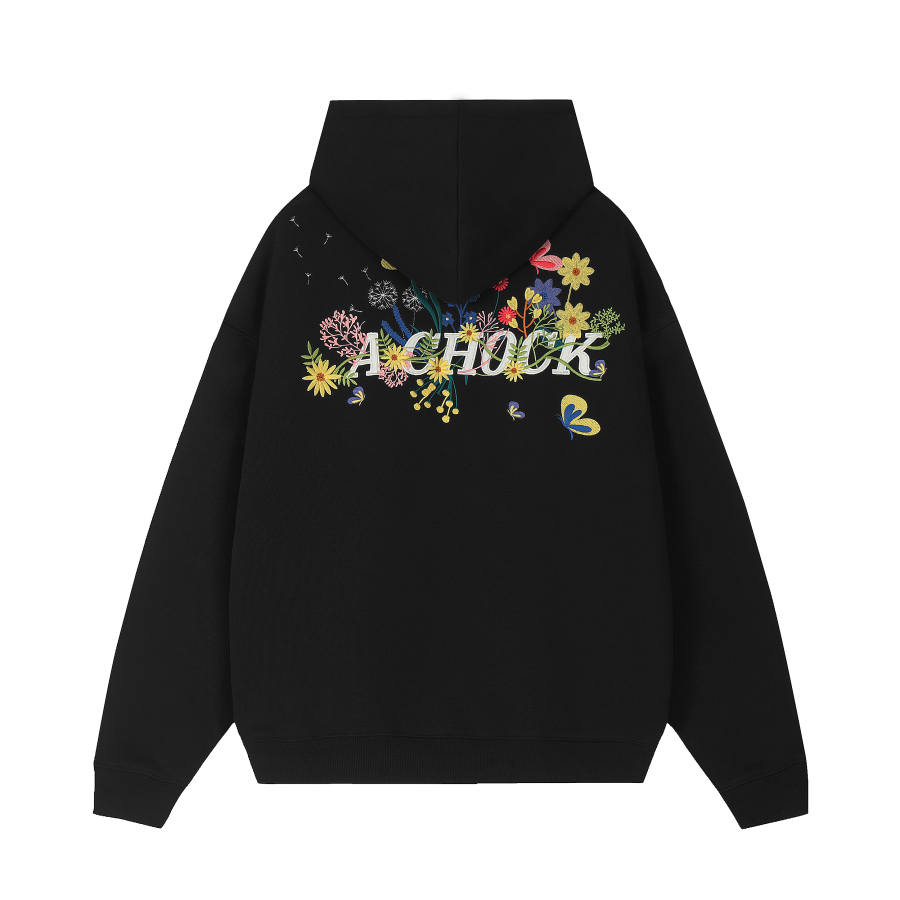 A Chock Sweatshirts Unisex Hooded Moderate Cardigan