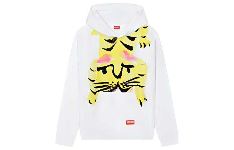KENZO 【Previous Season】tiger-illustration pullover hoodie