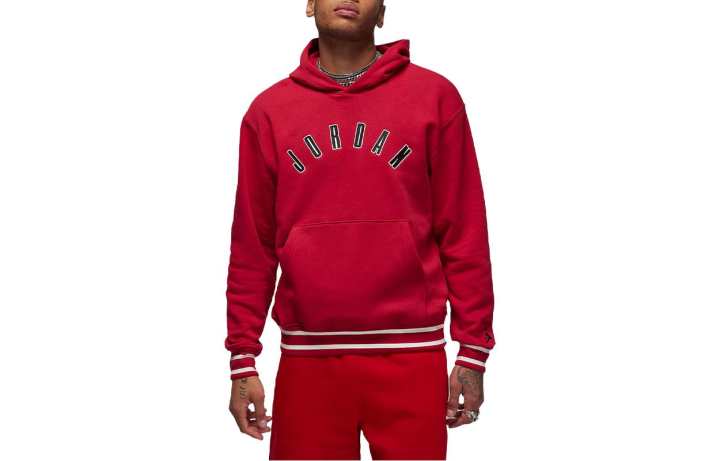 Jordan Jordan Flight Sweatshirts Men's Red Hooded Moderate Regular
