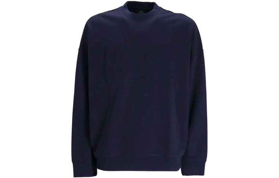 ARMANI EXCHANGE 【Previous Season】embossed-lettering long-sleeved sweatshirt