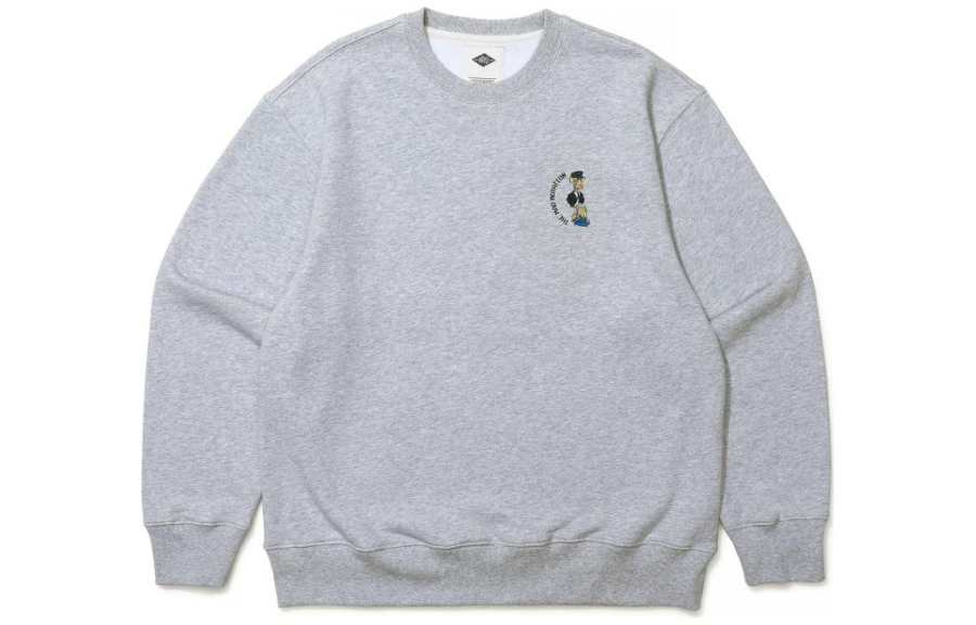 MADNESS Sweatshirts Unisex Gray Crew Neck Moderate Regular
