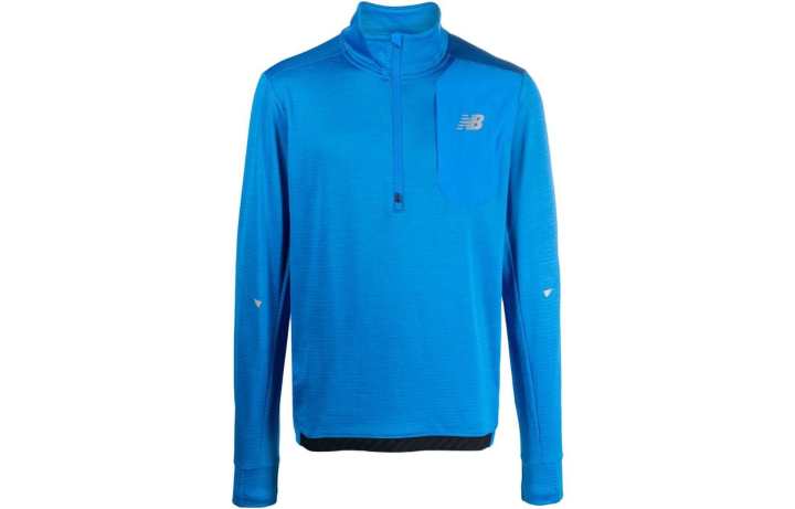 New Balance New Balance Sweatshirts Men's Blue Stand Collar Moderate Regular