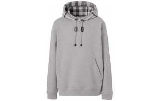 Burberry Check Hood Cotton Hoodie
