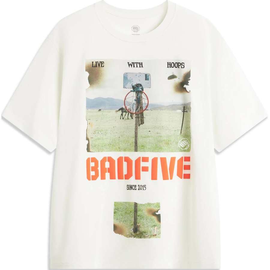 Li-Ning Li Ning BADFIVE T Shirt Men's Ivory