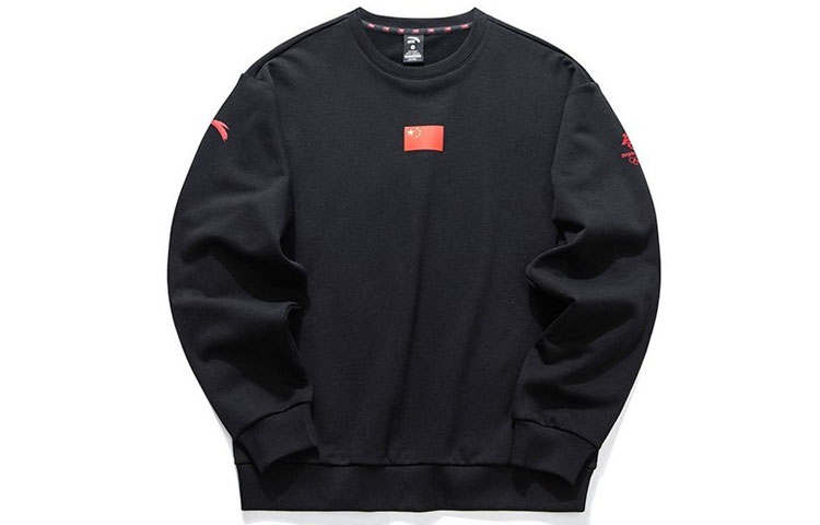 ANTA Sweatshirts Unisex Black Crew Neck Moderate