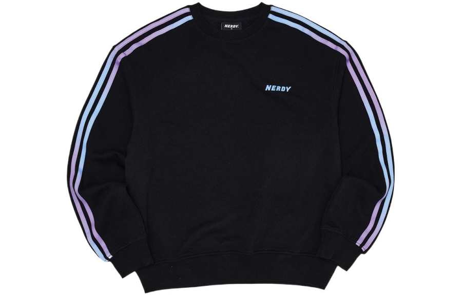 Nerdy Sweatshirts Unisex Black Crew Neck Moderate Other
