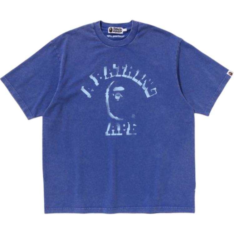 A Bathing Ape garment-dye spray-print T-shirt