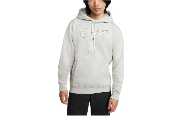Nike Nike Sweatshirts Men's Gray Hooded Moderate Regular