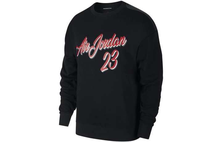 Jordan Jordan Sweatshirts Men's Black Crew Neck Moderate Regular