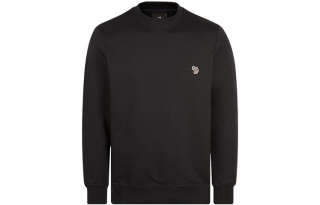 PS By Paul Smith Sweatshirts Men's Black Crew Neck Moderate Regular