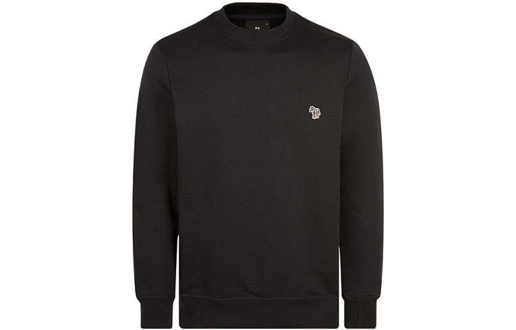 PS By Paul Smith Sweatshirts Men's Black Crew Neck Moderate Regular