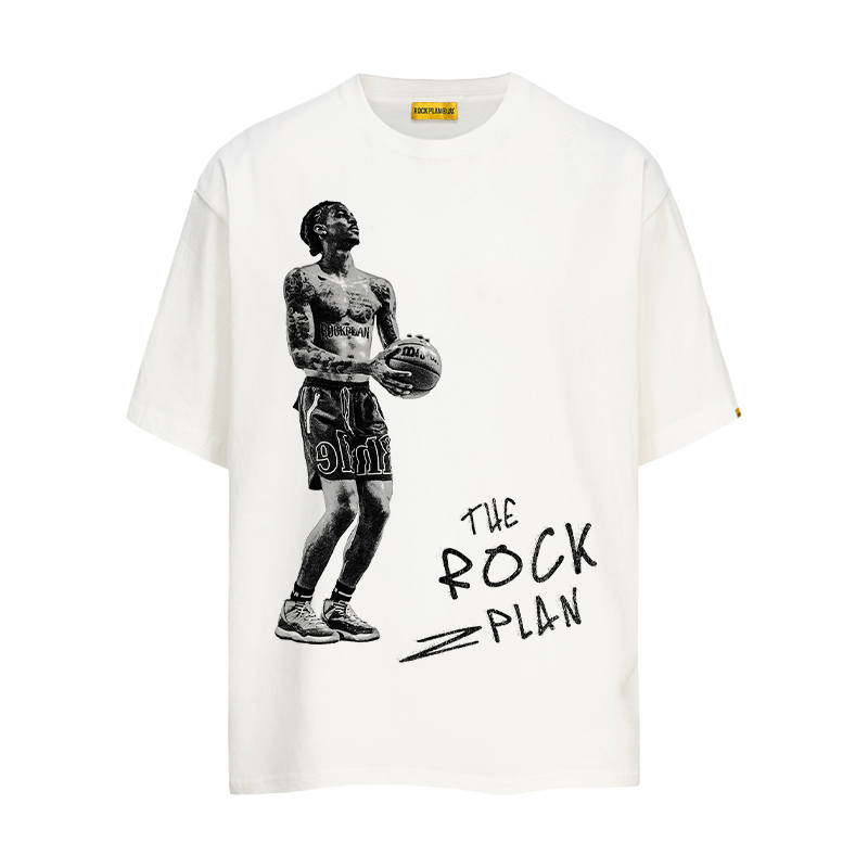 ROCK PLAN T Shirts Unisex Crew Neck Moderate Heavyweight