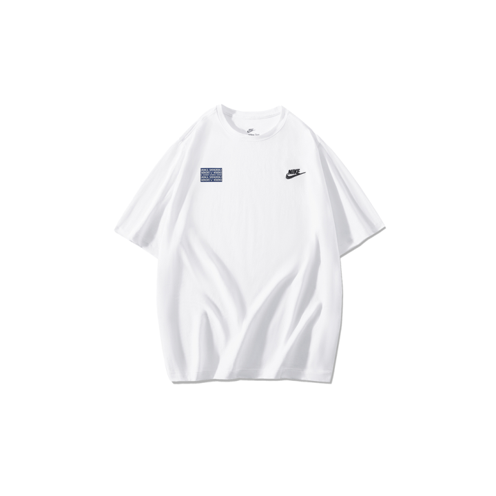Nike Nike T Shirts Men's White Crew Neck Moderate Straight Fit