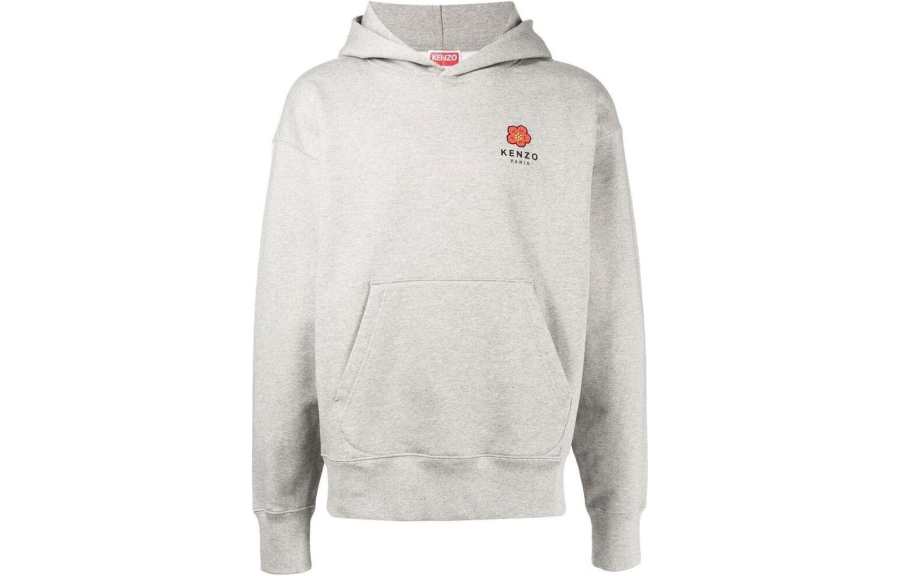 Kenzo logo-print long-sleeved hoodie