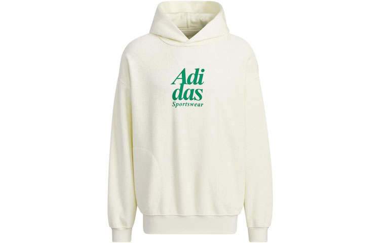 Adidas Adidas Sportwear Collection Reversible Hoodie Sweatshirt Unisex Ecru