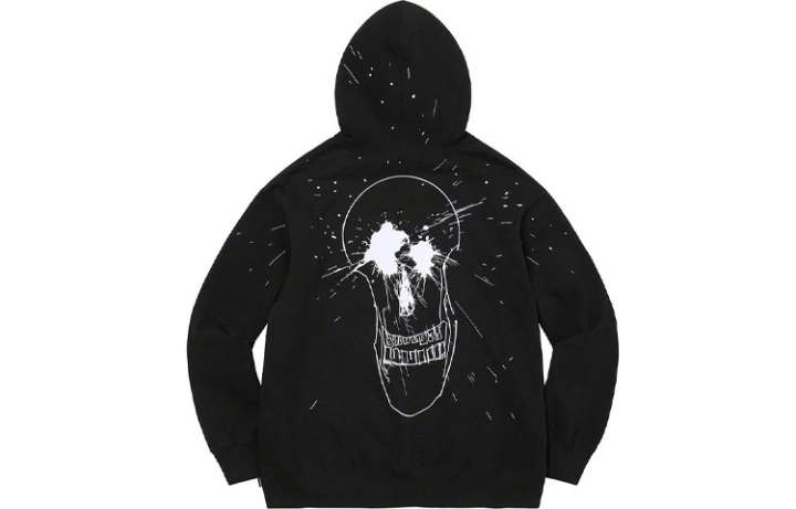Supreme Supreme Ralph Steadman Skull Hooded Sweatshirt