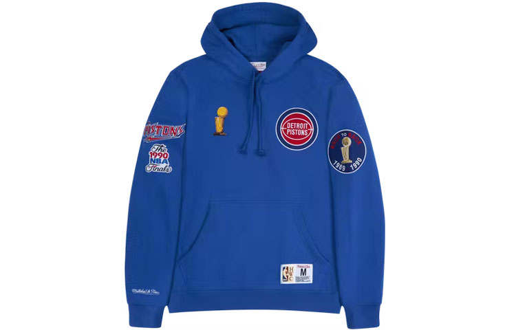 Mitchell Ness Mitchell Ness Sweatshirts Unisex Blue Hooded Moderate