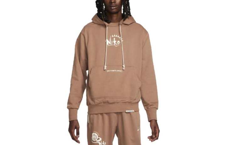 Nike Nike Sweatshirts Men's Light Brown Hooded Moderate Regular