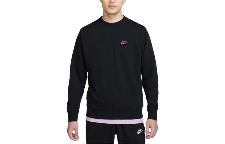 Nike Nike Sweatshirts Men's Black Crew Neck Moderate Regular