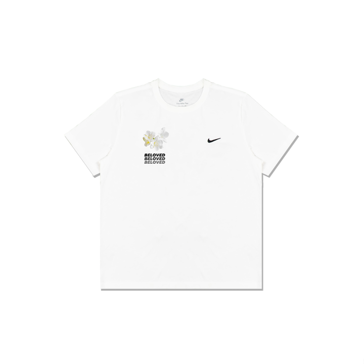 Nike Nike T Shirts Men's White Crew Neck Moderate Straight Fit