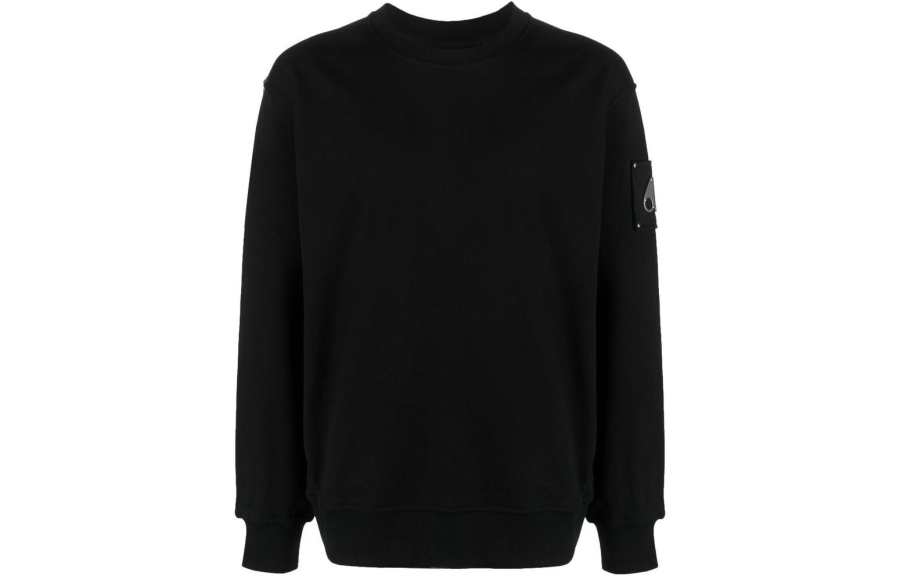 Moose Knuckles Moose Knuckles Logo Plaque Crewneck Sweatshirt