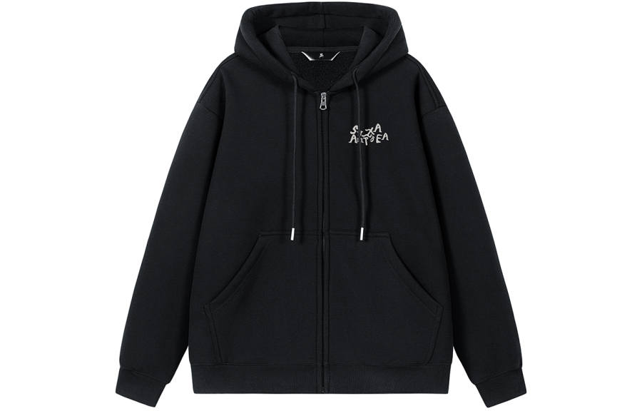 SWAMP AREA Sweatshirts Unisex Hooded Moderate Cardigan