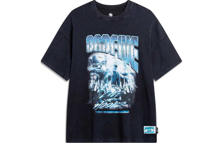 Li-Ning Li Ning BADFIVE T Shirt Men's Black