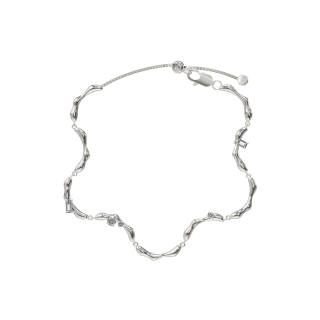 KVK White Gold plated Copper Bracelets Unisex