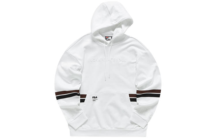 FILA FUSION Sweatshirts Men's Standard White Hooded Moderate Other