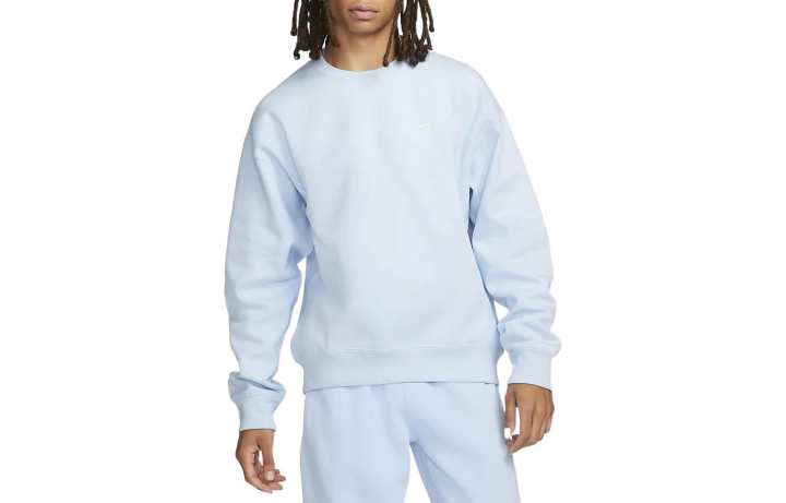 Nike Nike Sweatshirts Men's Light Blue Crew Neck Moderate Regular