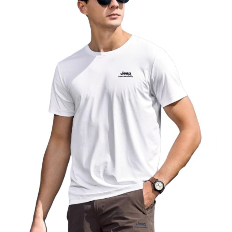 Jeep T Shirts Men's Crew Neck Moderate