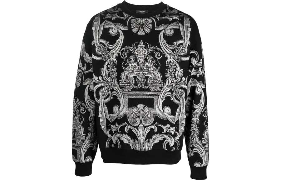 VERSACE Versace Baroque Pattern Crewneck Sweatshirt