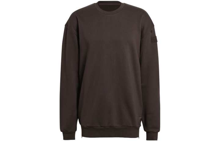 Adidas Adidas Sweatshirts Men's Dark Gray Olive Green Crew Neck Moderate