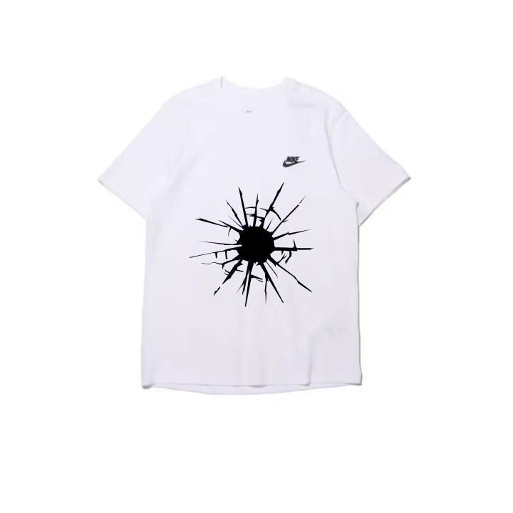 Nike Nike T Shirts Men's White Crew Neck Moderate Straight Fit