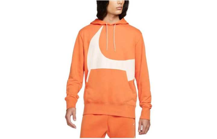 Nike Nike SPORTSWEAR SWOOSH PULLOVER HOODIE Sweatshirt Men's Orange