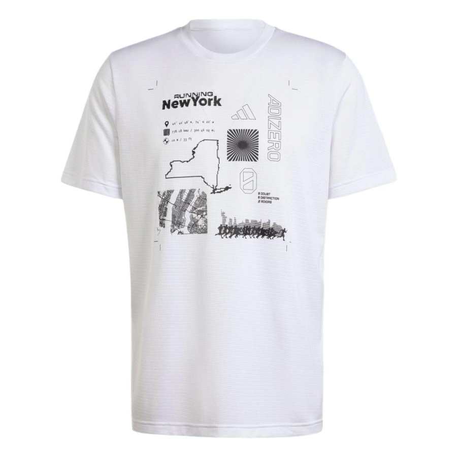 Adidas Adidas T Shirts Men's White Crew Neck Moderate