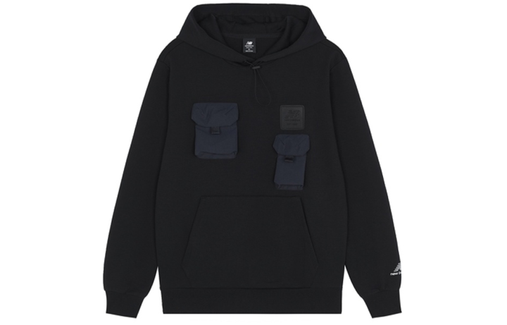New Balance New Balance Sweatshirts Men's Black Hooded Moderate Regular