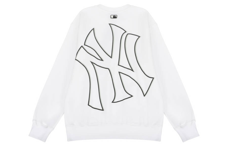 MLB New York Yankees Sweatshirts Unisex Ecru Crew Neck Moderate Other