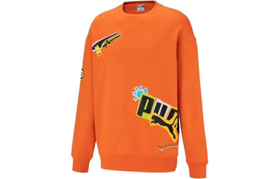 PUMA Men's Life Series Sweatshirt Men's Orange