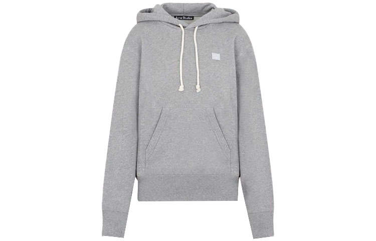 Acne Studios Acne Studios Face Logo Patch Drawstring Hoodie