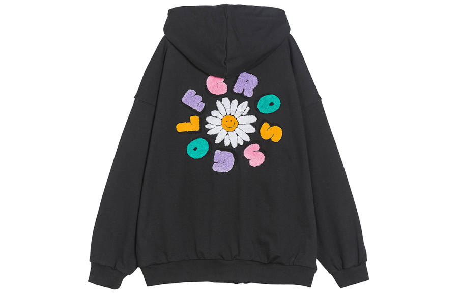 GOLFCROSS Sweatshirts Unisex Black Hooded Moderate Regular