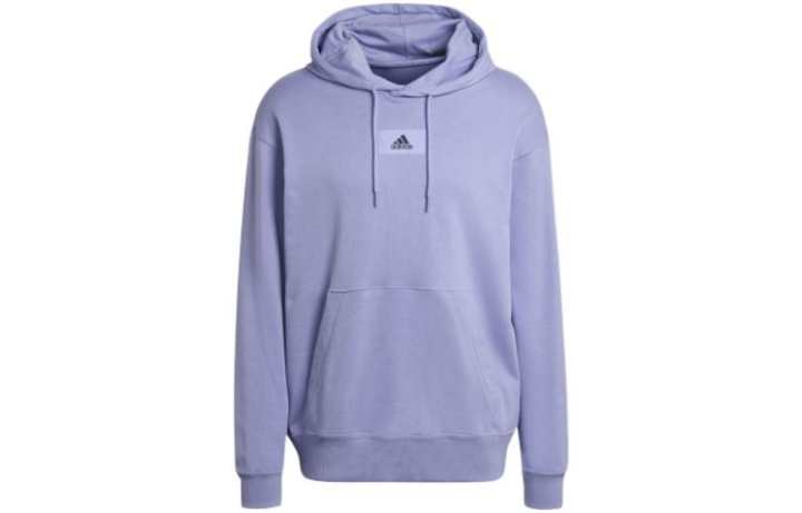 Adidas Adidas Sweatshirts Men's Light Blue Purple Hooded Moderate Regular