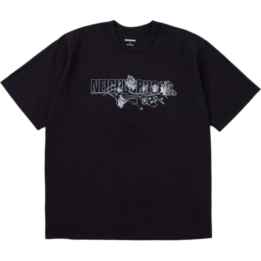 NEIGHBORHOOD DR.WOO T Shirts Unisex Crew Neck Moderate Straight Fit