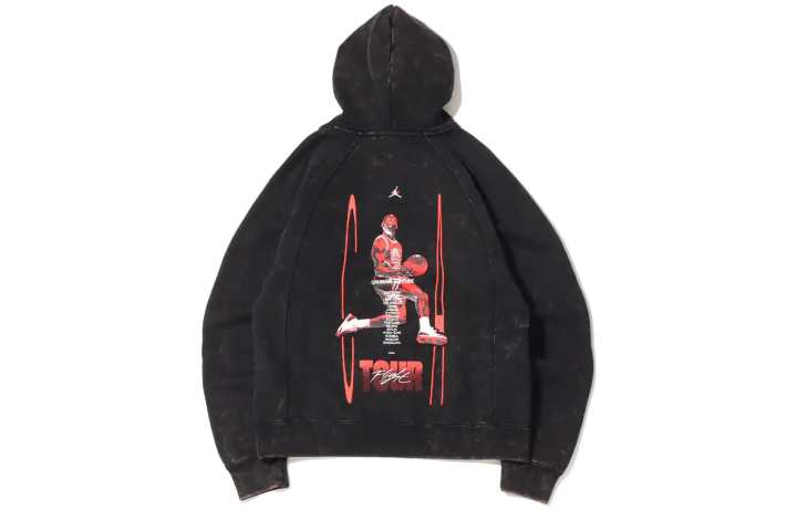 Jordan Jordan Sweatshirts Men's Black Hooded Moderate Regular