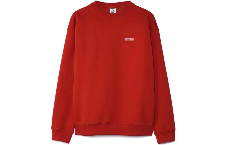 Nike Nike ACG THERMA FIT Sweatshirts Men's Orange Red Crew Neck Moderate