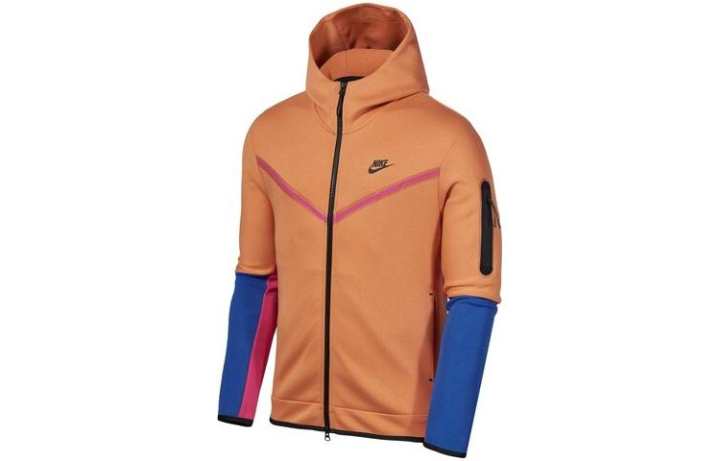 Nike Nike Sweatshirts Men's Orange Hooded Moderate Other