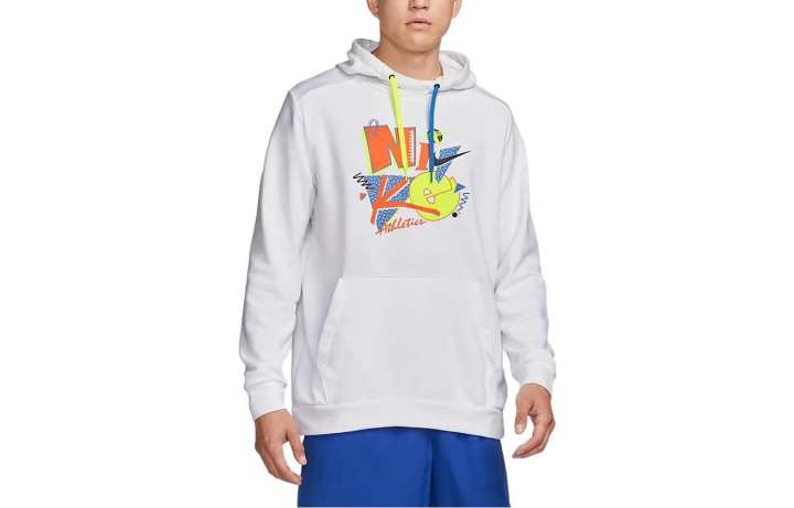 Nike Nike Sweatshirts Men's White Hooded Moderate Regular