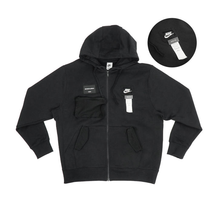 Nike Nike Sweatshirts Unisex Black Hooded Moderate Cardigan
