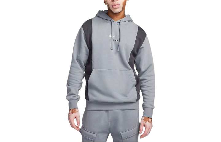 Nike Nike Sweatshirts Men's Gray Hooded Moderate Regular